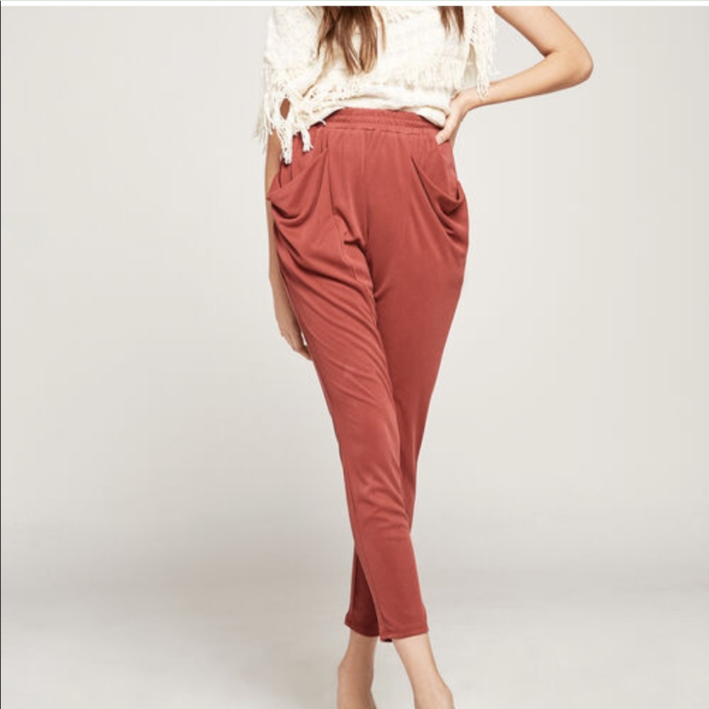 BCBGeneration Drape Pocket Harem Pant